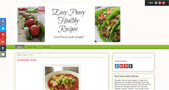 Desktop Screenshot of easypeasyhealthyrecipes.com