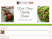 Tablet Screenshot of easypeasyhealthyrecipes.com